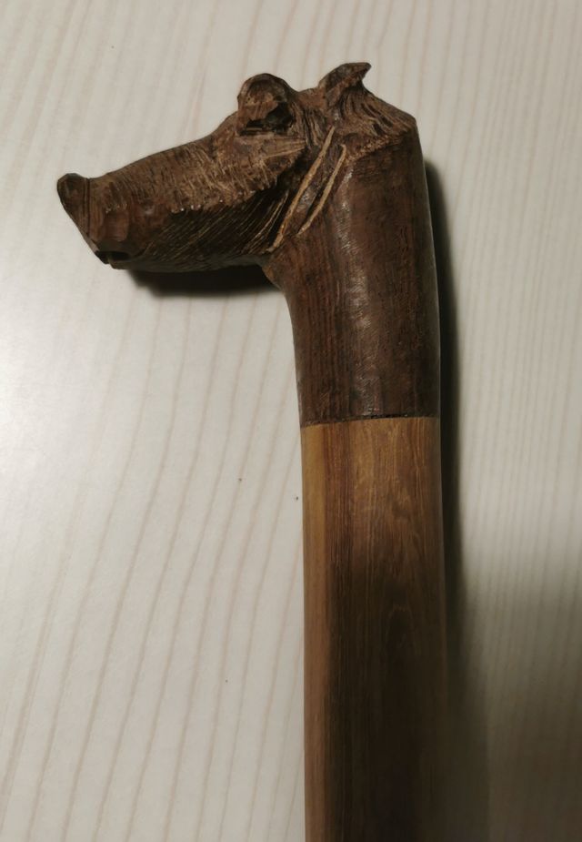 Facocero. Bastone africano antico 