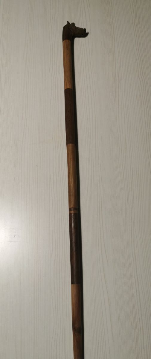 Facocero. Bastone africano antico 