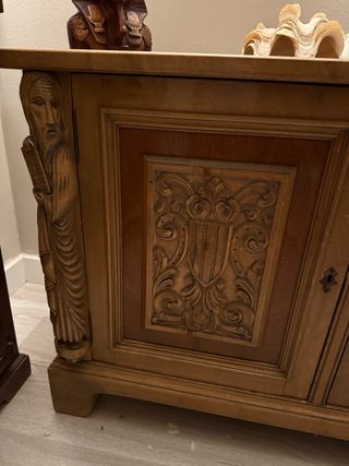 mueble recibidor antiguo hecho a mano