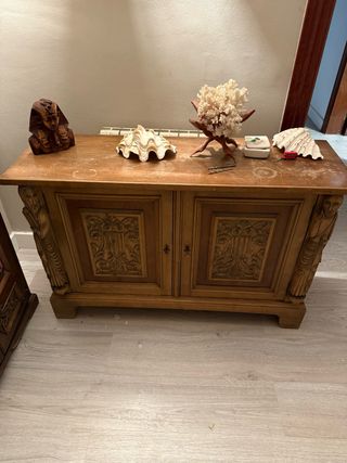 mueble recibidor antiguo hecho a mano