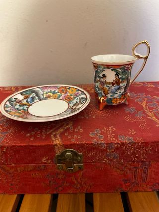 Juego tazas cafe vintage.