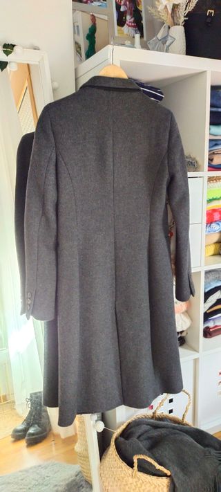 Abrigo gris Zara Woman