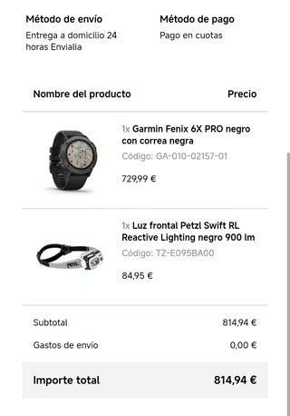 Garmin Fénix 6X PRO