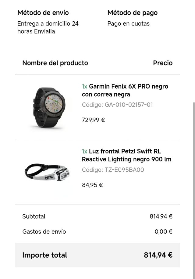 Garmin Fénix 6X PRO