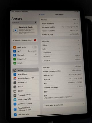 iPad Air M2 128gb wifi+celular