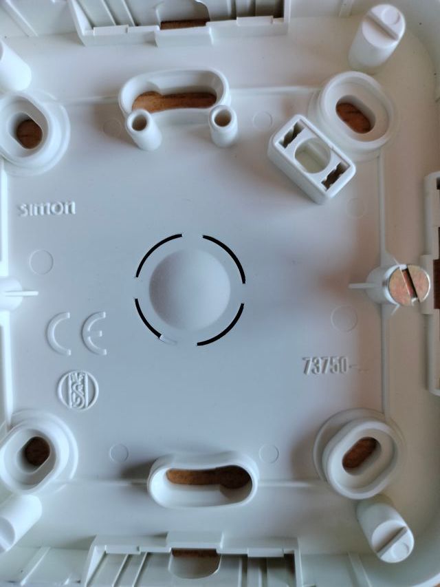 CAJA SUPERFICIE 1 ELEMENTO BLANCO SIMON 73750-30 