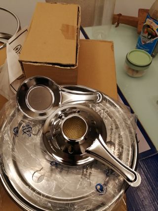 Set fonduta acciaio con piatto girevole