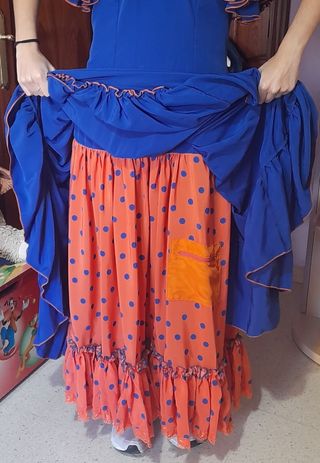 Vestido flamenca mujer, bata rociera