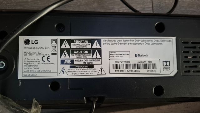 Barra de sonido LG