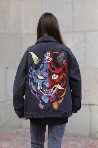 Chaqueta dibujo japonés varias tallas 