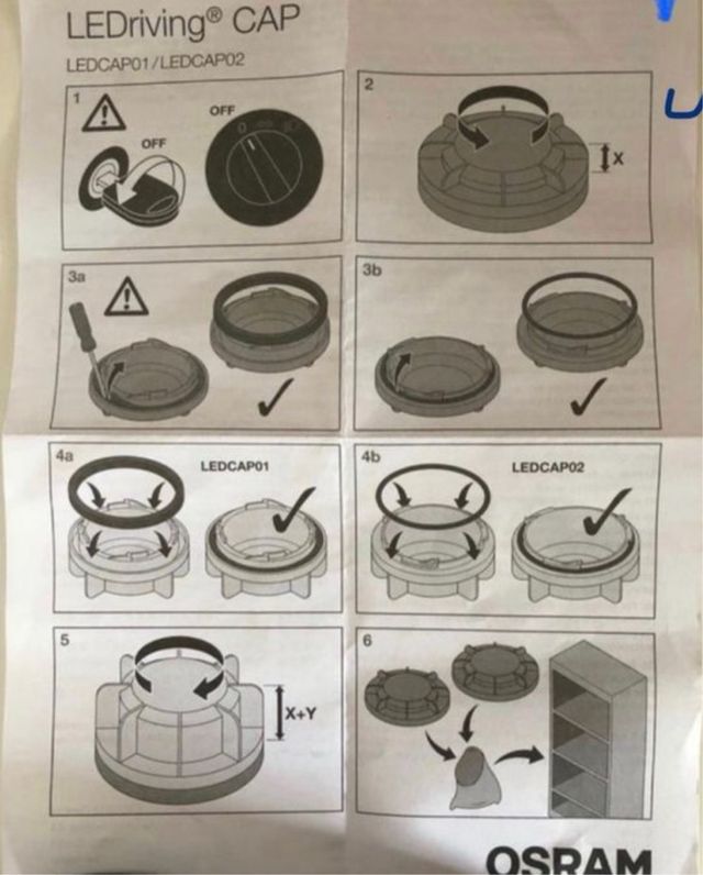 Juego tapas faro H7 LedVw Passat 3C/B720102015