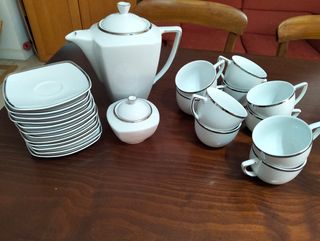 Juego de té o café BAVARIAN PORZELLAN KÖNIGLICHES