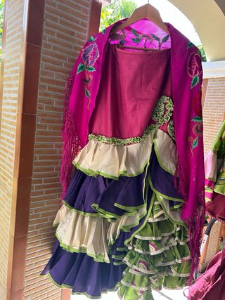Traje flamenca dos piezas