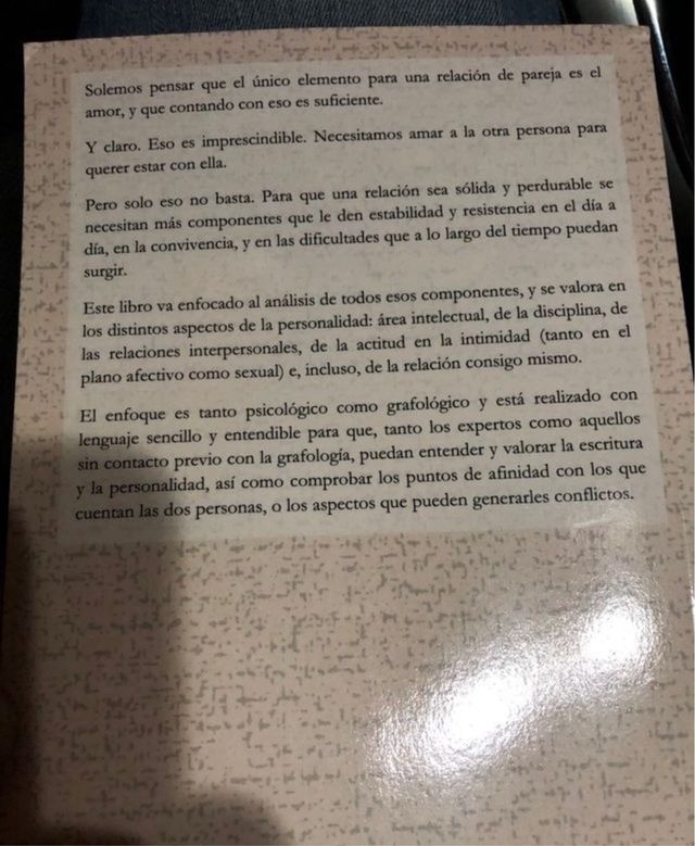 Libro grafología psicología de pareja