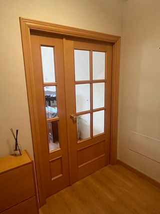 PUERTAS DE INTERIOR DE MADERA CON CRISTALES