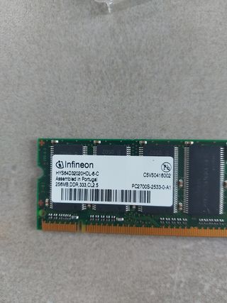RAM 2x 256Mb DDR333