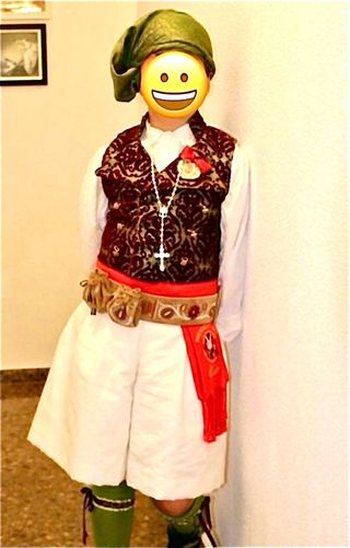 TRAJE SARAGÜELL FALLERO PRESIDENTE INFANTIL