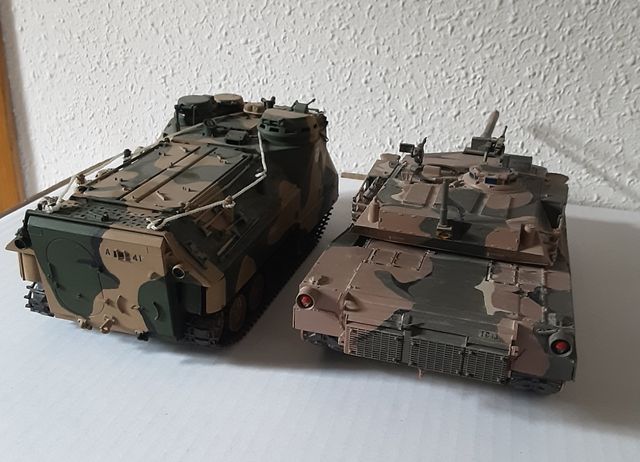 Lote 2 tanques TAMIYA 1/35 M1 Abrams y .