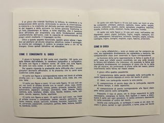 Gioco delle carte alfabetiche 1971 Rovigatti
