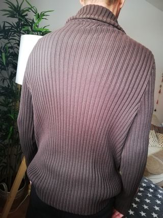 Chaqueta cuero/punto