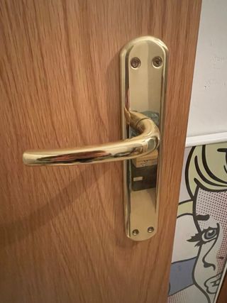 Puerta de madera lisa
