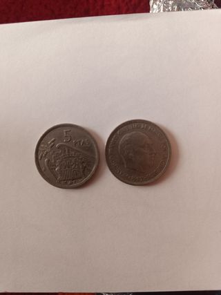 Monedas 5 pesetas 