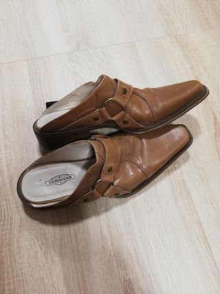Zuecos piel Termans