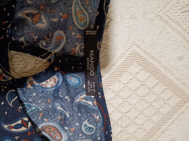 Vestido corto de mango