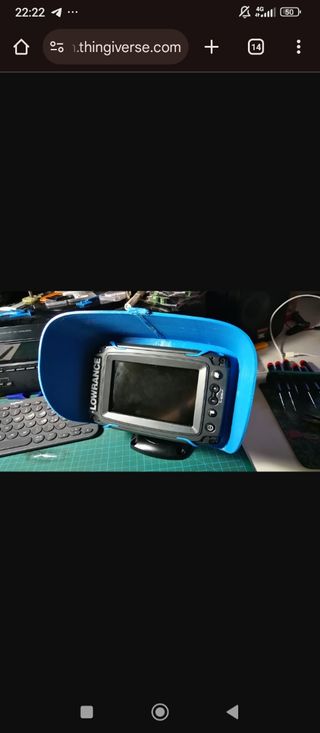 Visera sol para sonda lowrance,Garmin ..