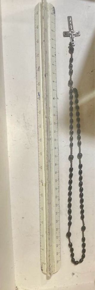 Arte religioso/ rosario muy antiguo de jerusalen