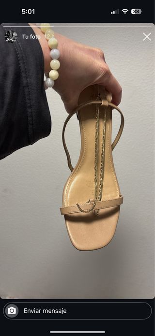 Sandalias de tacón pequeño