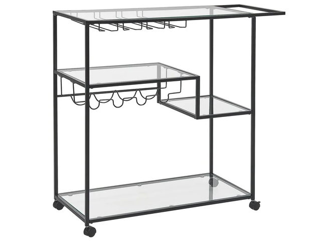 BELIANI CARRITO DE COCINA MARCOLA METAL NEGRO