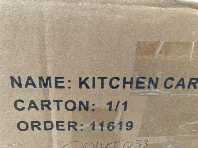 BELIANI CARRITO DE COCINA MARCOLA METAL NEGRO