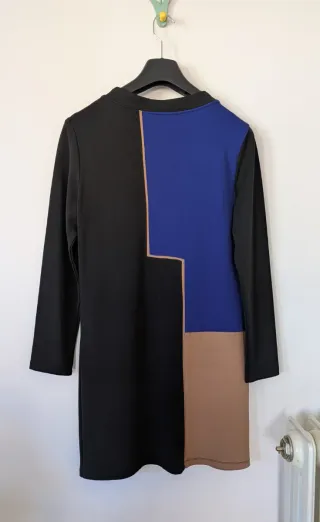 Vestido invierno manga larga algodón elástico