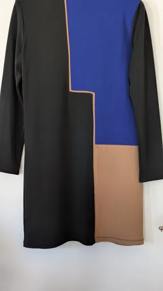 Vestido invierno manga larga algodón elástico