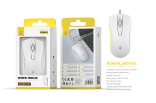 NG6045 BL Ratón Óptico Cleo con cable#600451