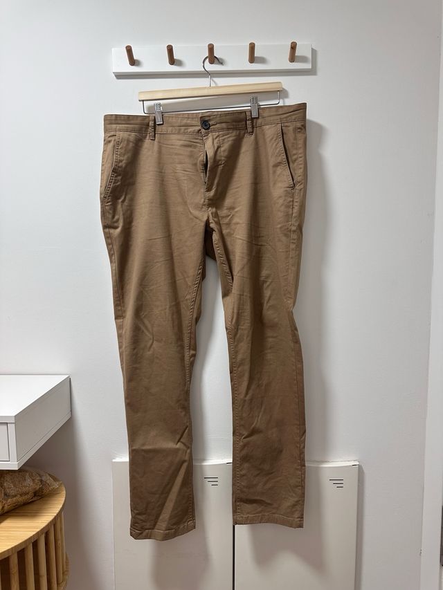 Pantalon Slim Fit Marron Kiabi