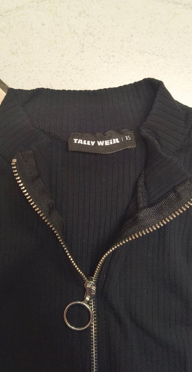 Maglia donna, manica 3/4, colore nero, taglia XS