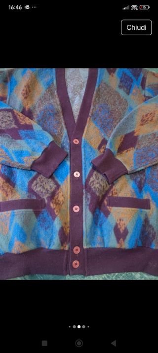 Cardigan in pile Missoni