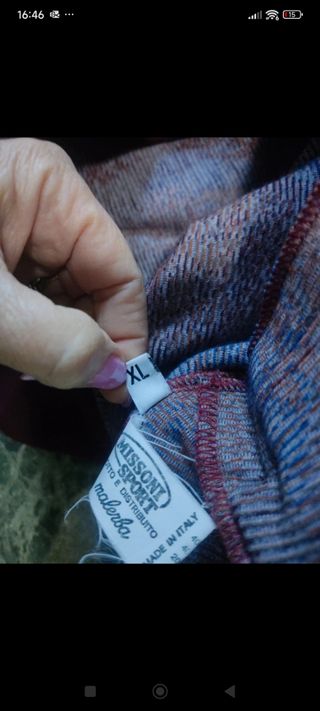 Cardigan in pile Missoni
