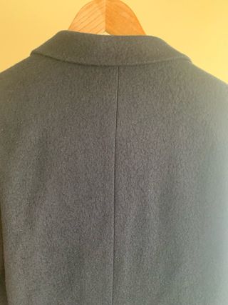 Abrigo lana negro Massimo Dutti