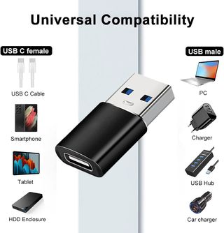 Adaptador Tipo C Hembra a USB Macho