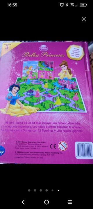 Cuento juego princesas Disney 
