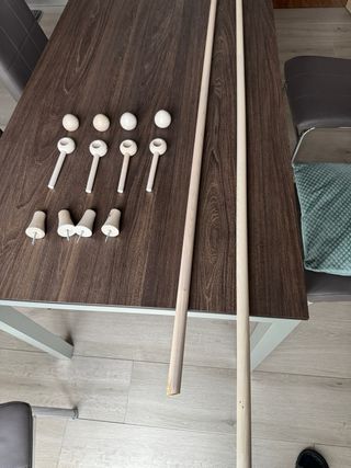 Bastoni per tende con accessori di fissaggio