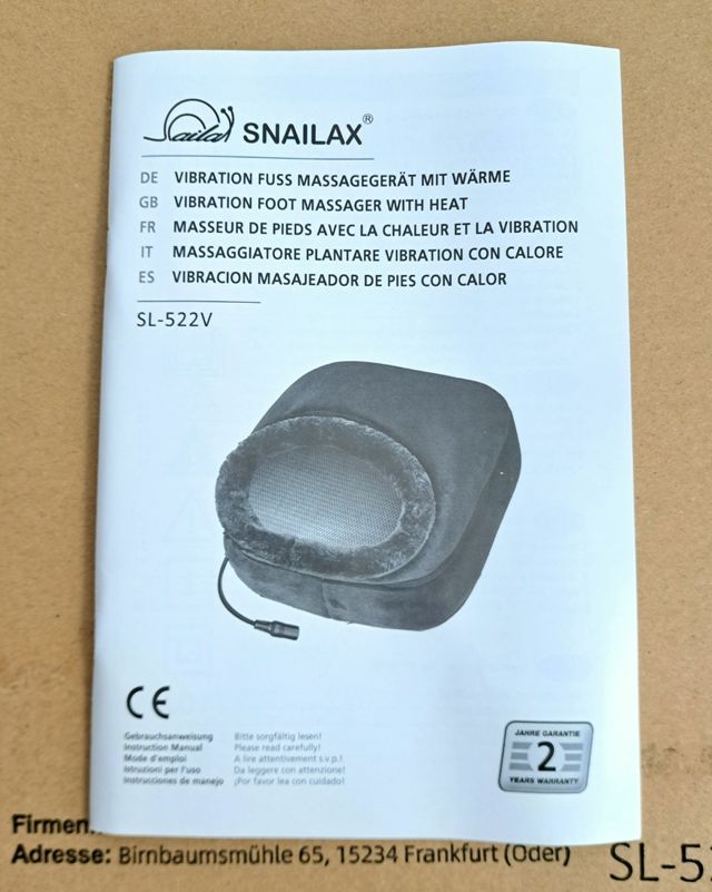 Masajeador de pies con calor Snailax.