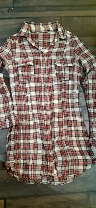 Camisa larga Zara