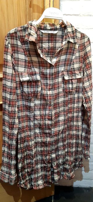 Camisa larga Zara