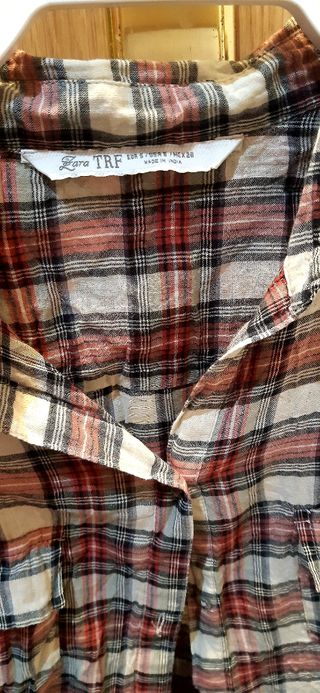 Camisa larga Zara
