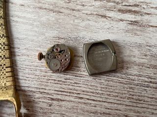 Reloj Tissot muñeca chapado oro vintage cuerda