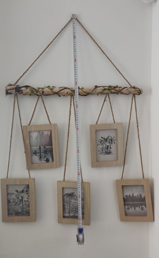 Original tapiz porta fotos con marcos